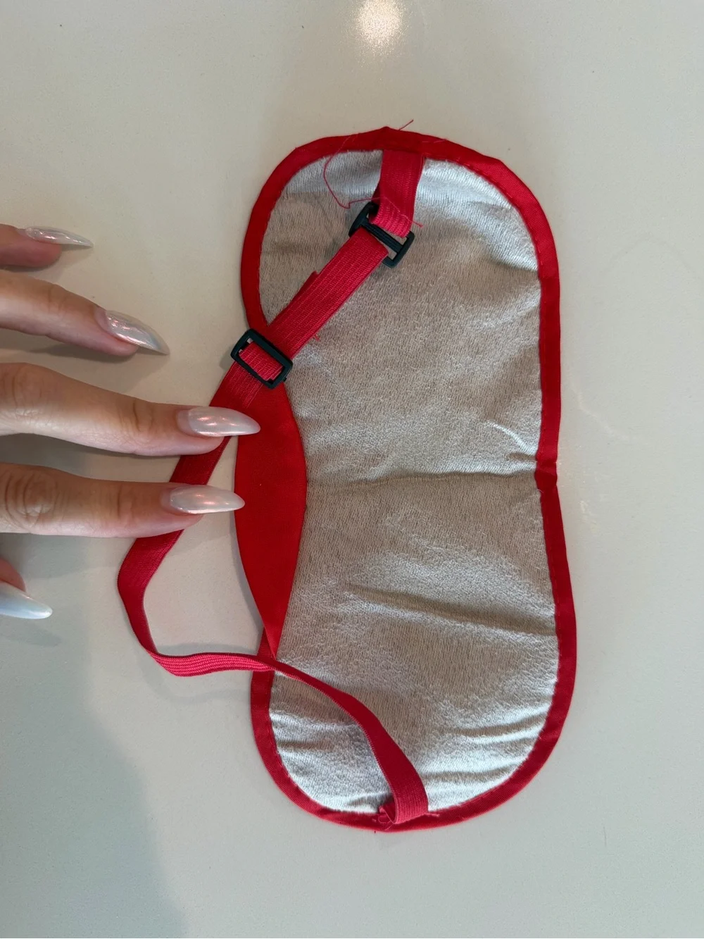 Bundle of 2 Travel Eye Mask for Comfortable Sleep- 1 red of Iberia and one black